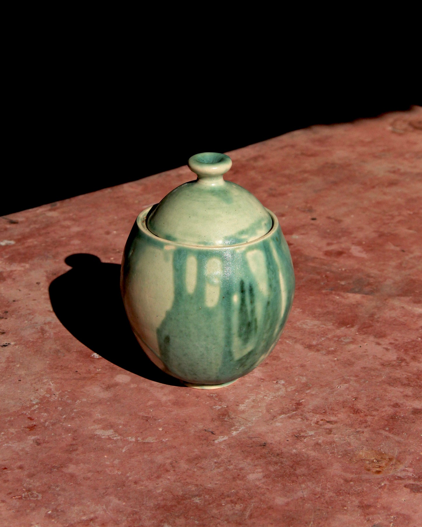 Blue Glazed Jar