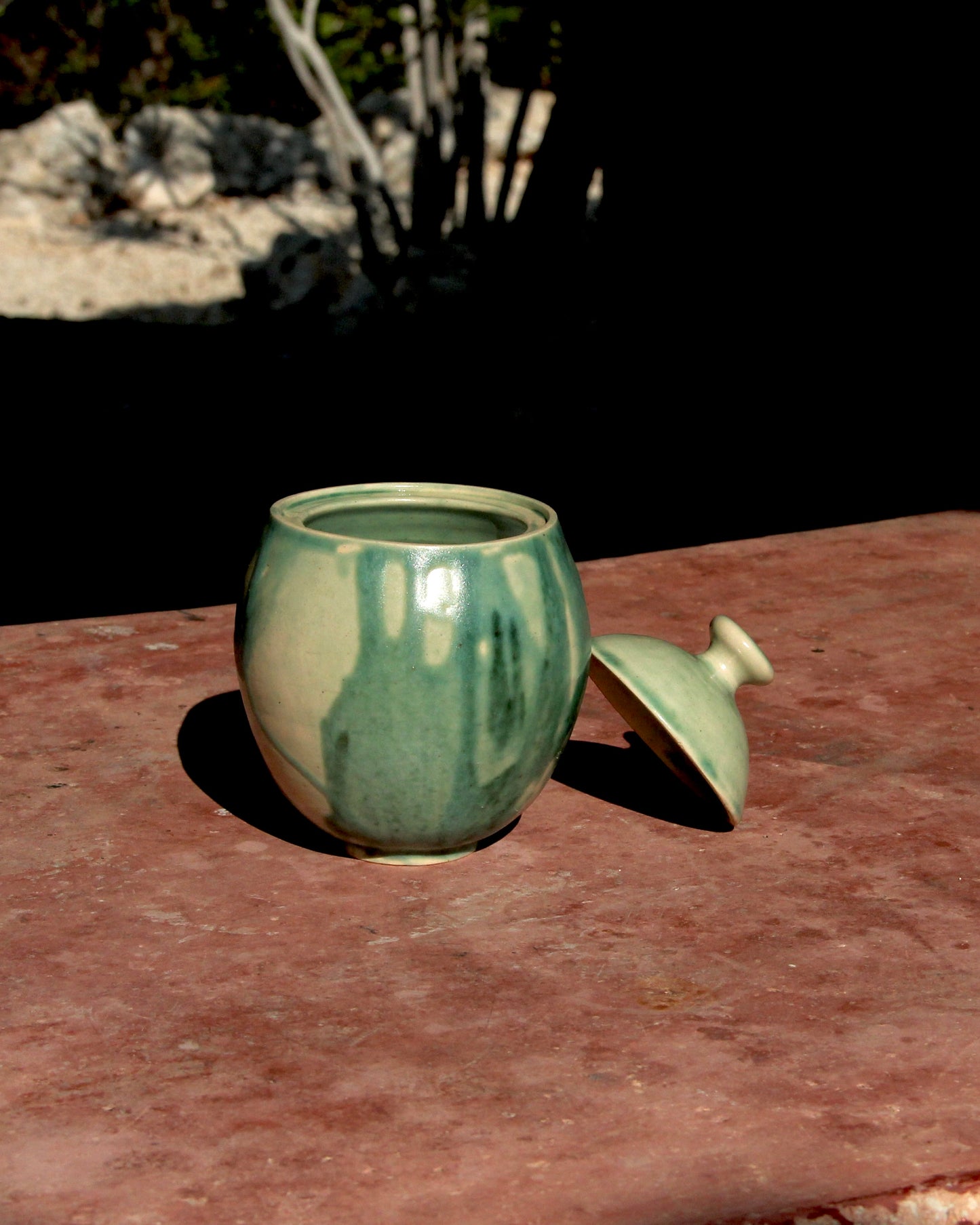 Blue Glazed Jar